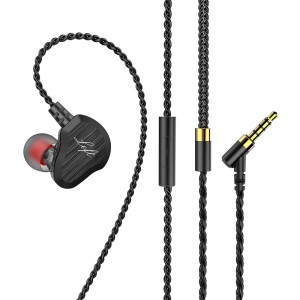 Ny Dual Driver Frequency Division Högtalare Stereoljudkvalitet HiFi Earhook Wired Earphone